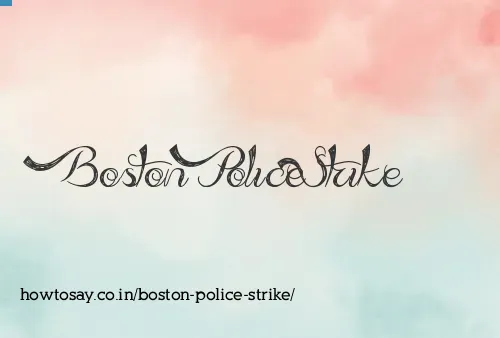 Boston Police Strike