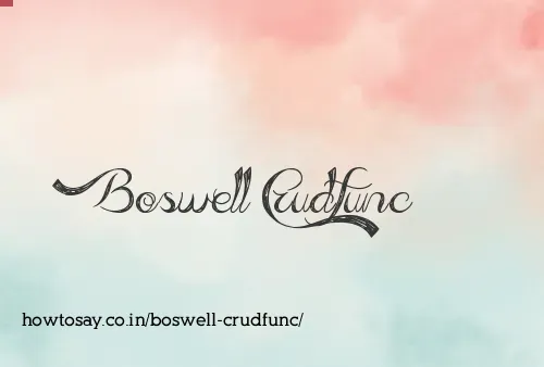 Boswell Crudfunc