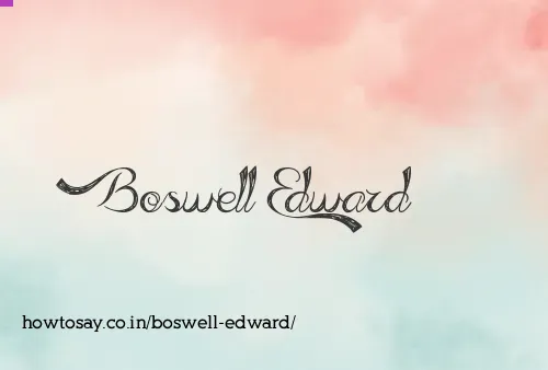 Boswell Edward