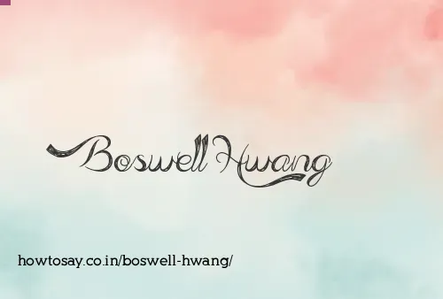 Boswell Hwang