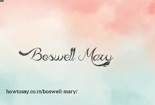 Boswell Mary