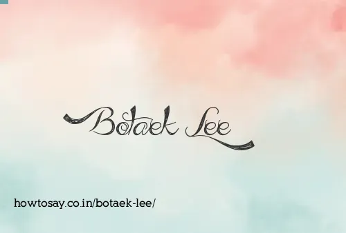 Botaek Lee