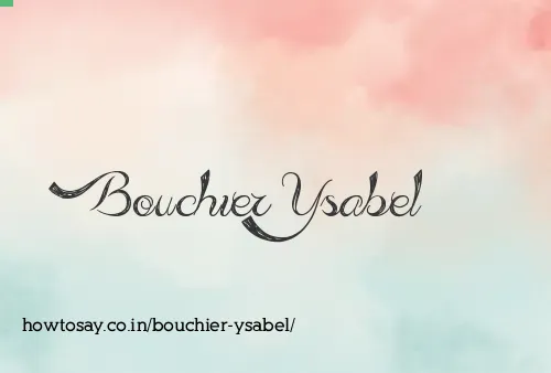Bouchier Ysabel