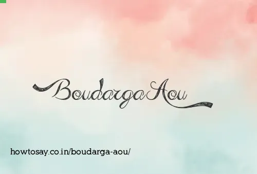 Boudarga Aou