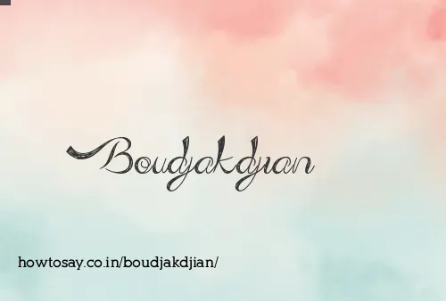 Boudjakdjian