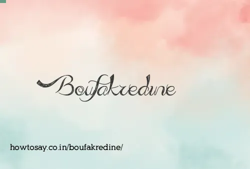 Boufakredine