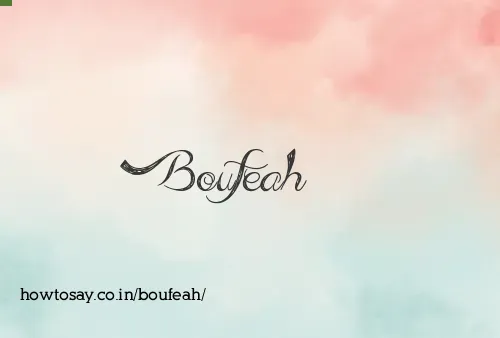 Boufeah