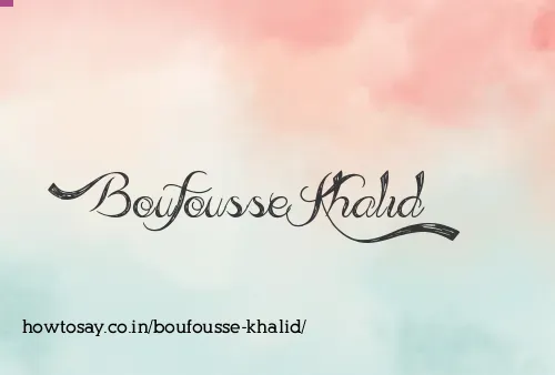 Boufousse Khalid