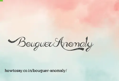 Bouguer Anomaly