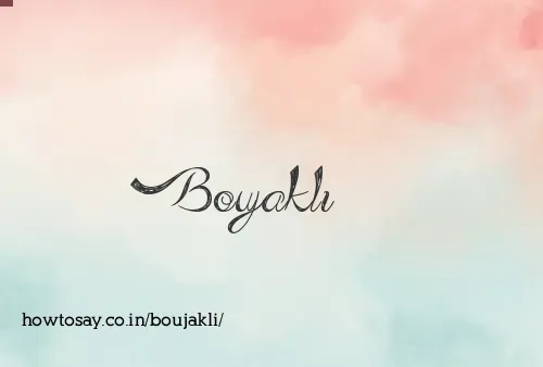 Boujakli