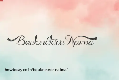 Bouknetere Naima