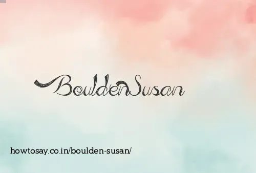 Boulden Susan
