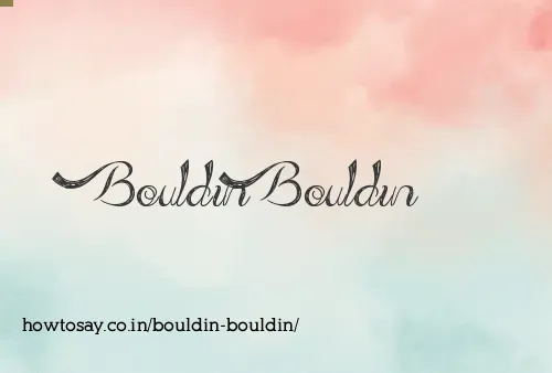 Bouldin Bouldin