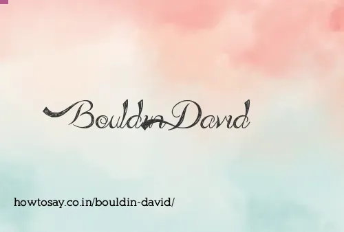 Bouldin David