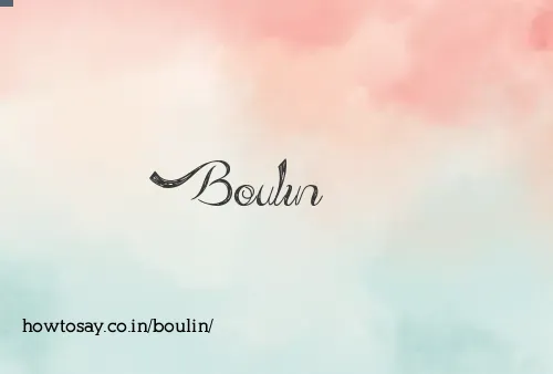 Boulin