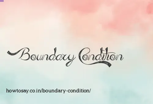 Boundary Condition