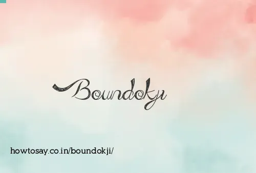 Boundokji