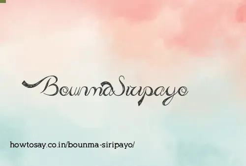 Bounma Siripayo