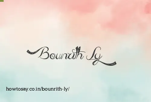 Bounrith Ly