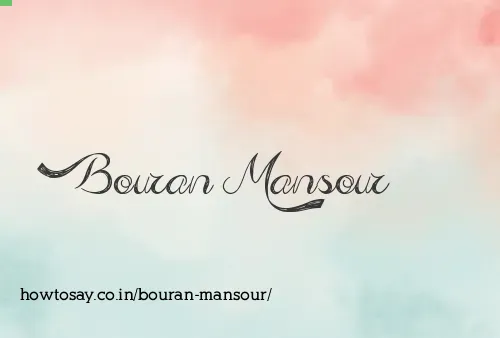Bouran Mansour