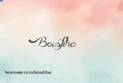 Bousfiha