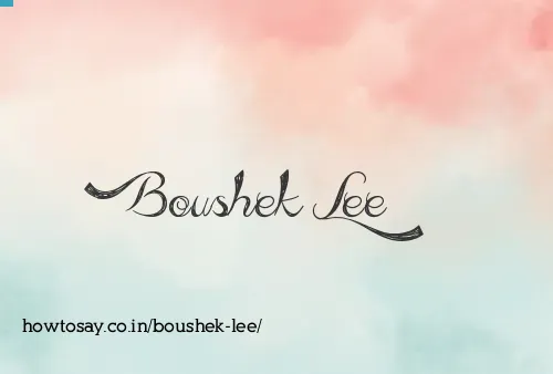 Boushek Lee