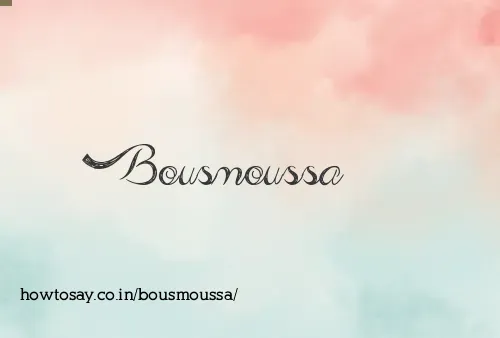 Bousmoussa