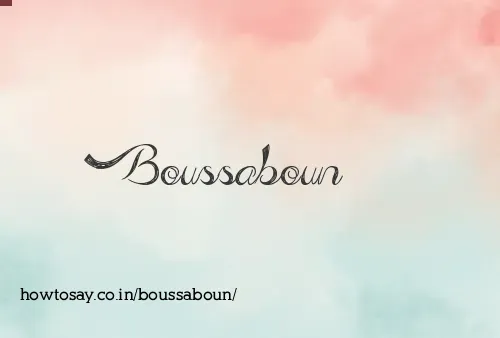 Boussaboun