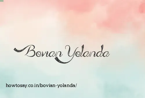 Bovian Yolanda