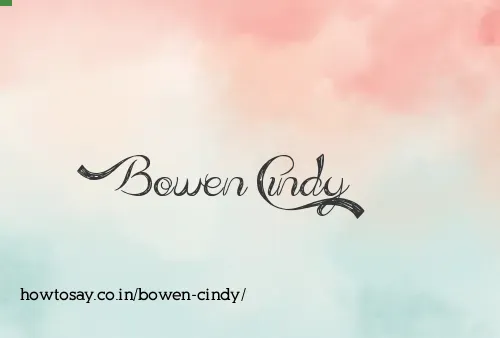 Bowen Cindy