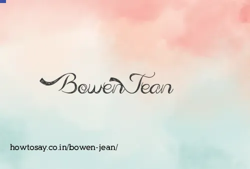 Bowen Jean