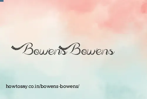 Bowens Bowens
