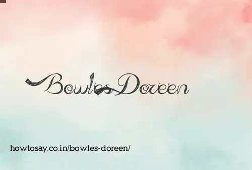 Bowles Doreen