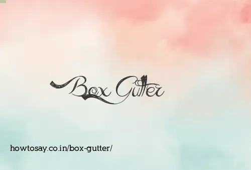 Box Gutter