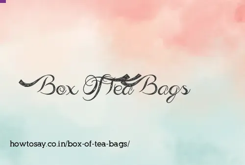 Box Of Tea Bags