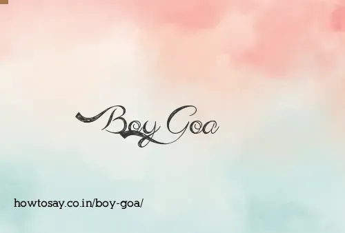 Boy Goa