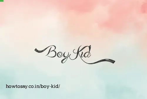 Boy Kid