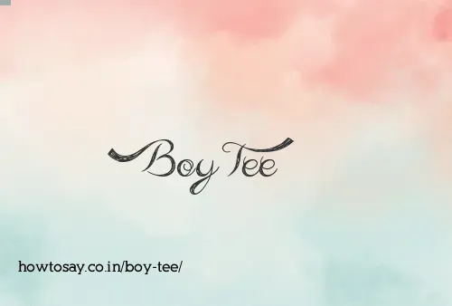Boy Tee