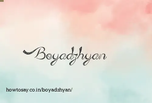 Boyadzhyan