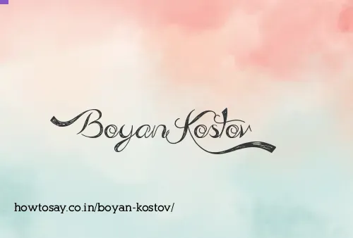 Boyan Kostov