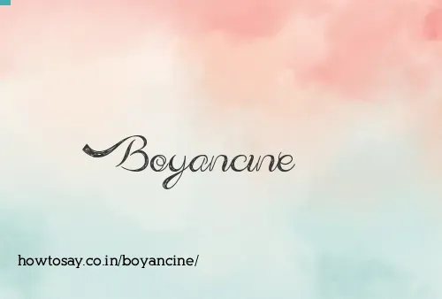 Boyancine