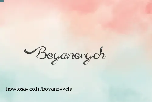 Boyanovych