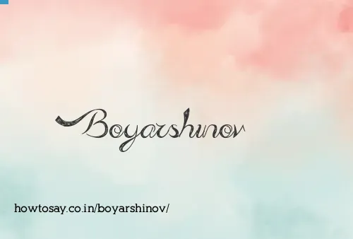 Boyarshinov