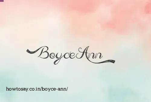 Boyce Ann