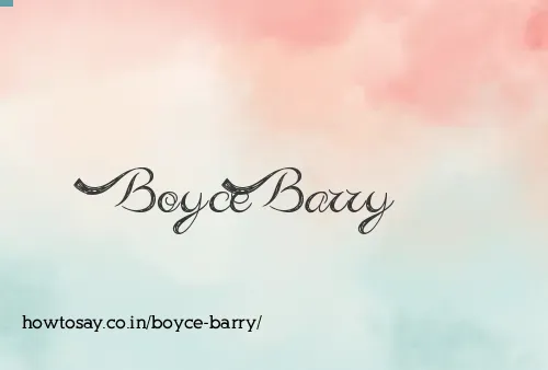 Boyce Barry