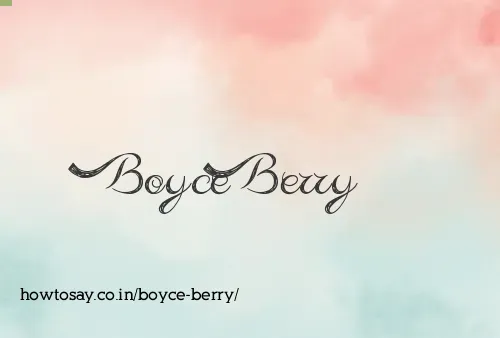 Boyce Berry
