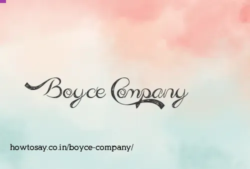 Boyce Company