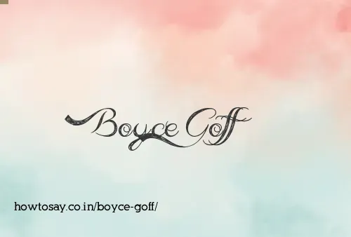 Boyce Goff