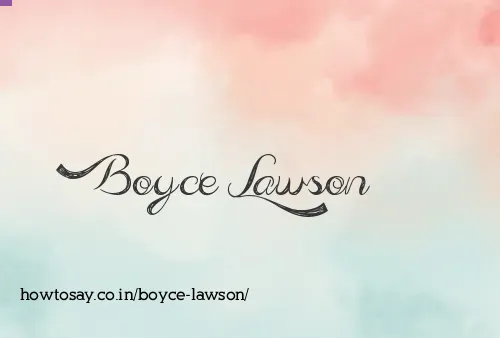 Boyce Lawson