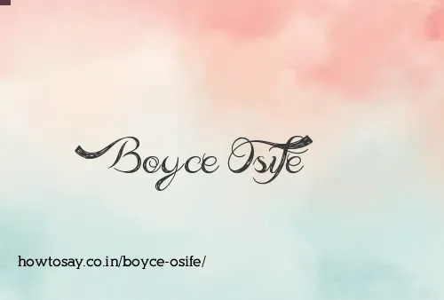 Boyce Osife